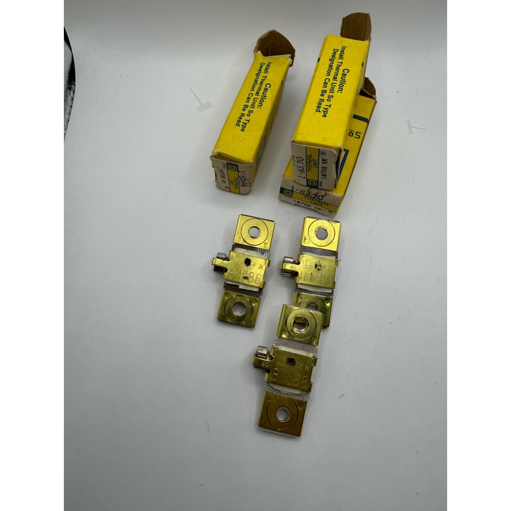 Square D B1.88 Thermal Unit Lot of 3 Type B Motor Starter Overload Heater